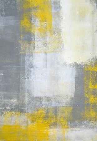 Textured Grey and Yellow Abstract Art Painting